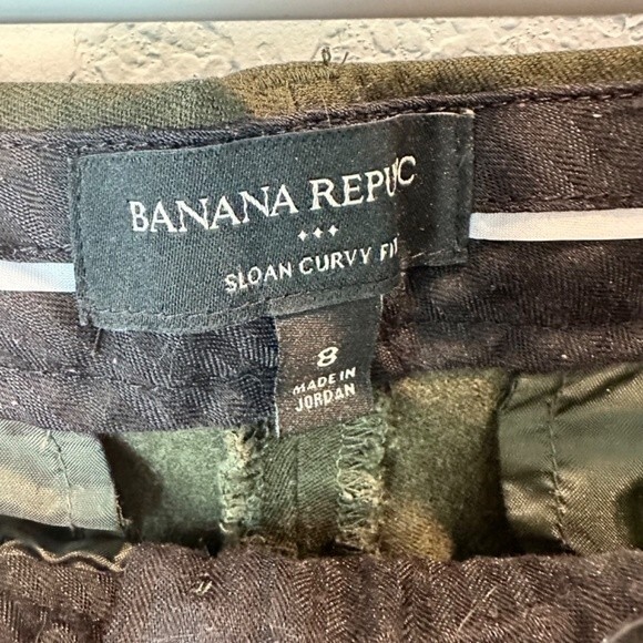 Banana Republic Factory Hunter Green Sloan Curvy Fit Ankle Pants - Size 8 - EUC - Picture 3 of 6